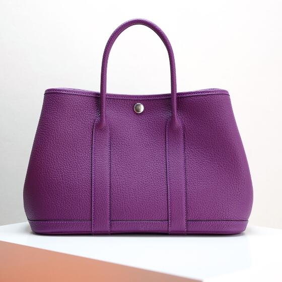 【エルメス HERMES】ガーデンパーティー30 TPM ネゴンダ アネモネ シルバー金具 (100%マシン)